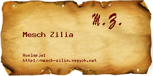 Mesch Zilia névjegykártya